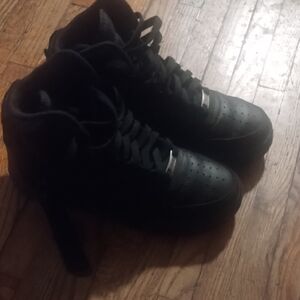 Black High-Top Women's Sneakers